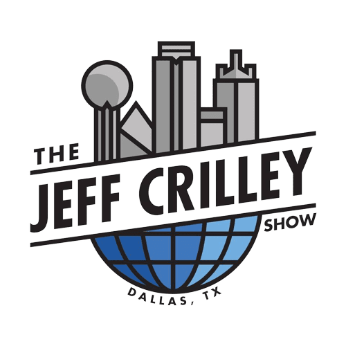 A green background with the jeff crilley show logo.